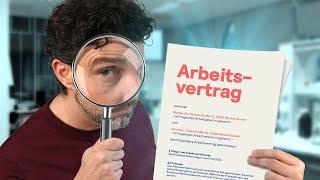 PRÜFE jetzt deinen neuen ARBEITSVERTRAG 