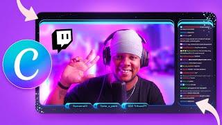 Make Twitch Overlays in CANVA - Free Template & Tutorial