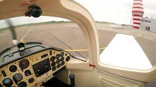 Flying lesson 30: Departure VFR RADIO PROCEDURES Lelystad Airport (EHLE) | Tecnam Sierra P2002-JF