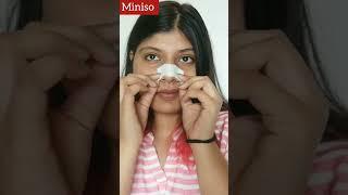 Blackheads gone!? #lucknowgirl #miniso #blackheads #review