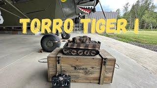 1/16 Torro Tiger I Late RC Tank 2.4G IR Metal Edition Pro Desert Smoke.