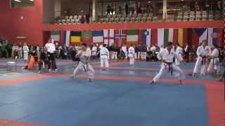 JKA European Championship 2012 Kata Men 2nd round Drobecek Jan (CZH) vs Baran Pawel (POL)