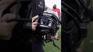 Our RED KX inside a football helmet. Built to take hits and capture them #football #cinematography