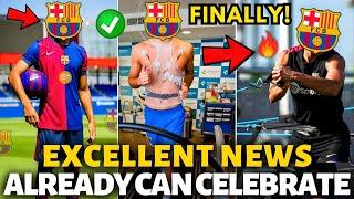 FINALLY! BARCELONA HAS JUST CONFIRMED THIS EXCELLENT NEWS! YOU CAN CELEBRATE NOW! BARCELONA NEWS!