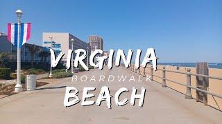 Virginia Beach Boardwalk | Walking Tour | 2024 #virginiabeach #walkingtour #walkingtour2024