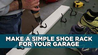 A DIY Shoe Rack for Your Garage or Mud Room