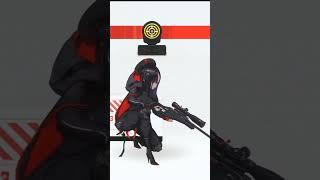 anime girl reloading gun#youtubeshorts #anime #viral #shorts #/