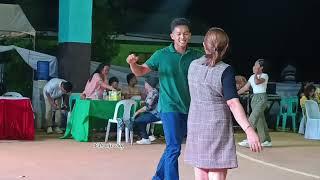 Mr Jandy Somono with his dance partner ma'am Sharmaine Garapan "KURATSA" maestro