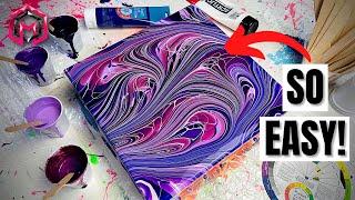 Easiest Acrylic Pour You Will Ever Do!
