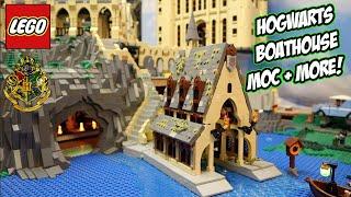 Hogwarts Boathouse Moc + More! Building Lego Hogwarts Part 16!