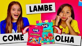 Lambe, Come ou Olha? Fini vs Comida de Verdade!