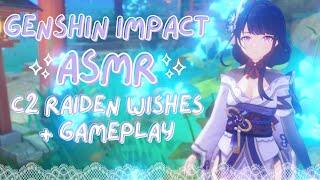 ASMR | wishing for & building C2 raiden shogun ⋆˚˖° (genshin impact asmr )