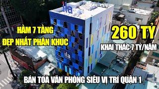 Bán Toà Nhà Quận 1 Đường Mạc Đĩnh Chi | Hầm 7 Tầng, Hợp Đồng Thuê 600 Triệu/Tháng