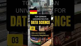 Top German Universities for Data Science | Masters in Germany | #studyingermany #germanuniversities