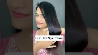 DIY Hair Spa Cream for shiny hair|  Parlour like hair spa at home  #shorts   Beautifulyoutips