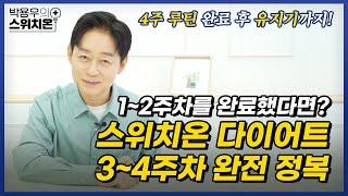 스위치온 다이어트, 3~4주차와 유지기까지 완전 정복(2편)  | 병원에서 알려주지 않는 이야기 | 박용우의 스위치온