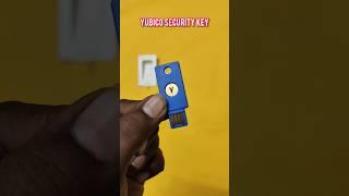 Yubico security key NFC USB-a Two factor authentication security key #shorts