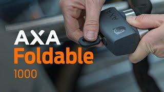 AXA Foldable 1000 - is an approved folding lock for bicycles that are parked for a longer period