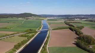 Flug über den Main-Donau Kanal