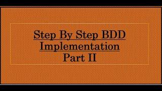 BDD Online FREE Session-2