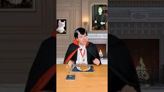 Dracula Goes to a Dinner Party ‍️ #comedy #shorts