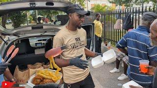 We surprised the people downtown with KFC | thanks to a very kind-hearted subscriber