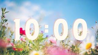 10 Minute Countdown Timer With Relaxing Music