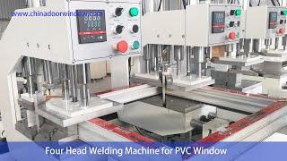 Four Head uPVC Window Welding Machine for Sale | PVC Window 4-head Welder price