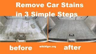 Remove Car Stain in 3 Simple Steps