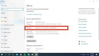 How to find Device ID in Laptop