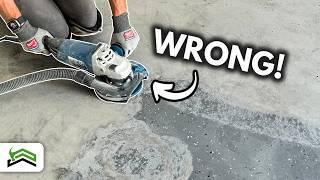 Garage Epoxy Floor Prep - DIY Concrete Grinding