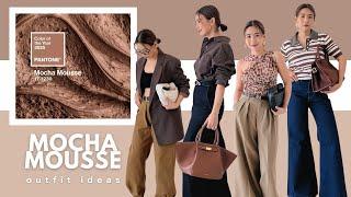 แต่งตัวตามสี Pantone 2025  Mocha Mousse  | WEARTOWORKSTYLE