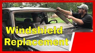 Installing a new truck windshield