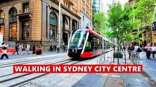 WALKING IN SYDNEY CITY CENTRE | George Street - The Main Street In Sydney, Australia