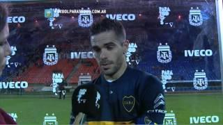 Gago:"Esperar a que se caigan los de arriba".Godoy Cruz 2-Boca 3.Fecha 12.FPT