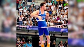 French pole vaulter Anthony Ammirati is disqualified for knocking down the bar with his penis. #fail