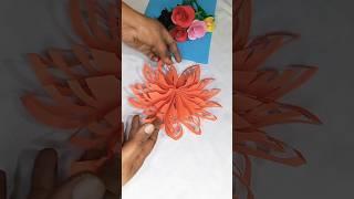 Paper Flower #craftingideas #youtubeshorts #artcraft #papercraft #homedecor #diy