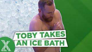 Toby Tarrant takes an ice bath!