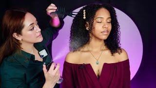 ASMR Perfectionist Photographer: Curly Hair Fixing, Makeup TouchUp, Final Touches | Soft Spoken