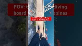 The highest diving board in the Philippines POV at 27 meters (89 feet). Welcome to el nido!!!