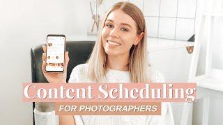 Social Media Content Scheduling for Photographers [Best Social Media Content Schedulers + Tips]