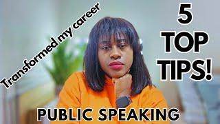 How to be a more Confident Public Speaker & improve confidence | Impact your career & social media