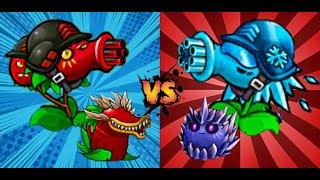 PVZ 1 FUSION Challenge: Commander Frost Gatling VS Cherry Bomber + Extra - Who Is Strongest!!!!