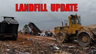 WOW the Landfill is BUSY! Trash Ramp Update #wastemanagment