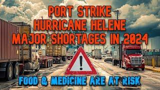 Port Strike & Hurricane Helene Causing Major Shortages in 2024 – Food and Medicine at Risk!