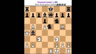 Emanuel Lasker vs NN.lasker chess game.lasker sacrifices.lasker all famous games.#lasker