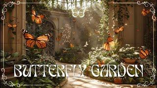 BUTTERFLY GARDEN | 4K Insect World | Relax Your Mind with PIANO - BIRD & STREAM AMBIENCE - #24