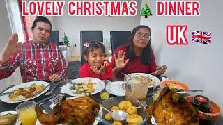 OUR First LOVELY Christmas DINNER in the UK after we moved from INDIA