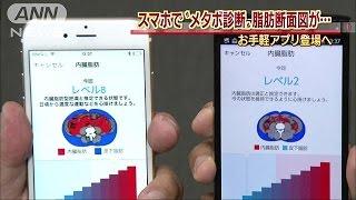 スマホでメタボ診断・・・　内臓脂肪まる見えアプリ登場(15/09/16)