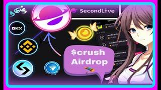 Secondlive Airdrop || New Telegram bot  || Best Telegram Airdrop 2024 | Airdrop @Btctamil